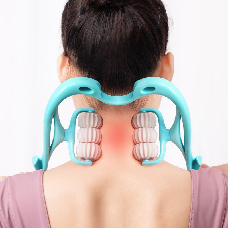 Multifunctional Manual Six-wheel Neck/Leg Massage Tool